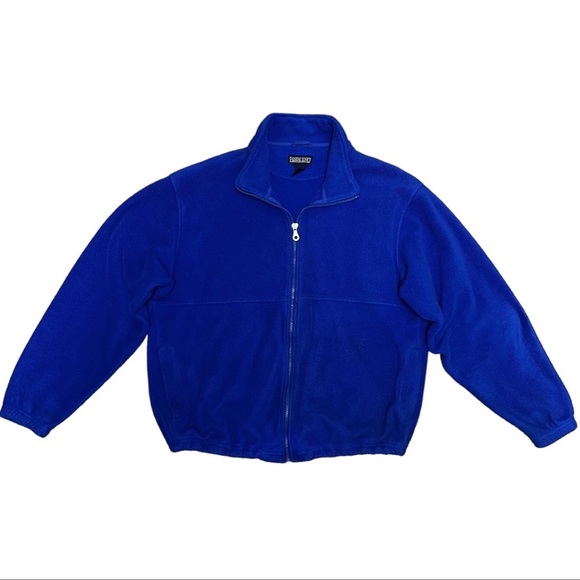 Lands' End Other - Men’s Large L Women’s Extra Large Lands’ End Blue Fleece Jacket Full Zip Pockets